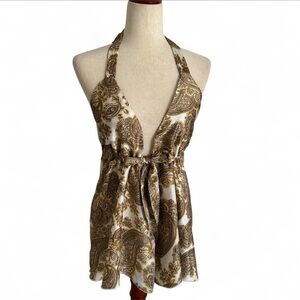 ✨Golden Mirage Halter Top – Rue21 (NWT)✨